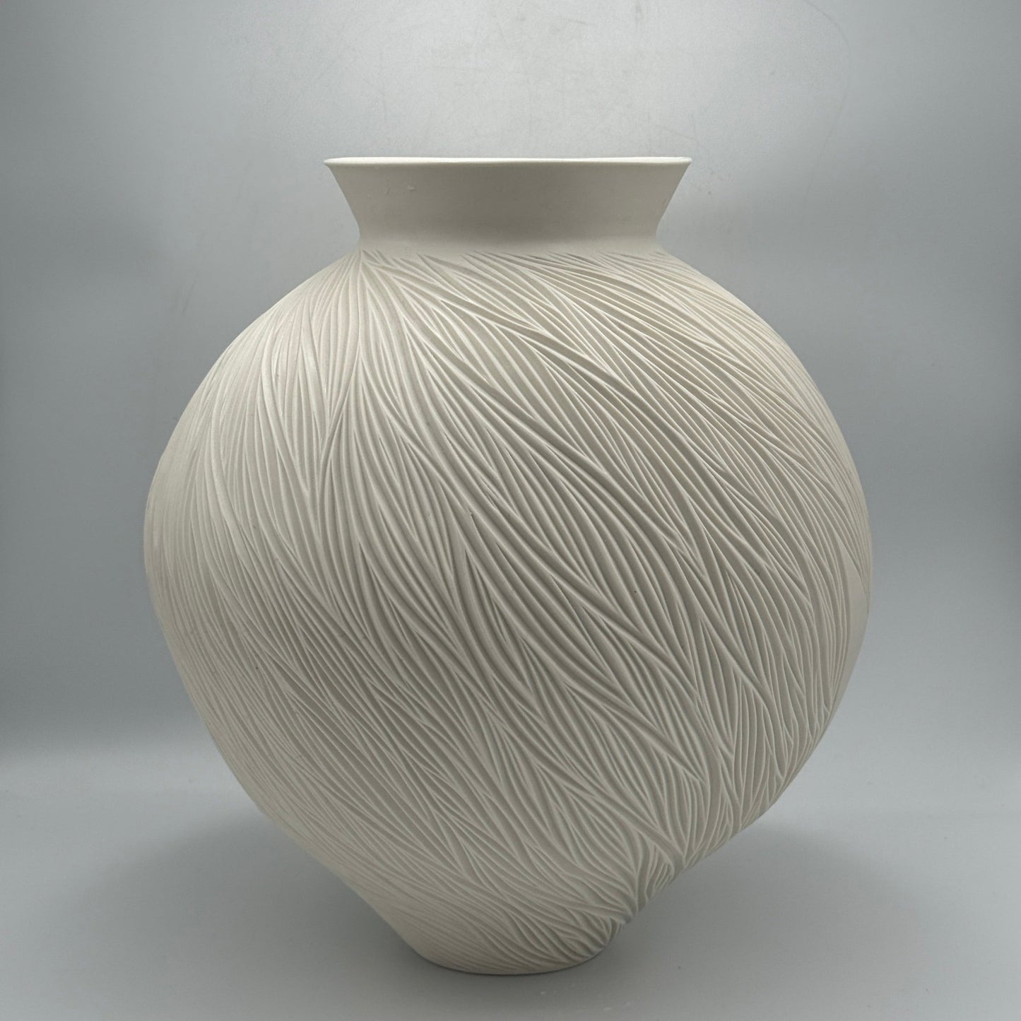 Carved Porcelain Vessel - Jasmine Samuels Ceramics