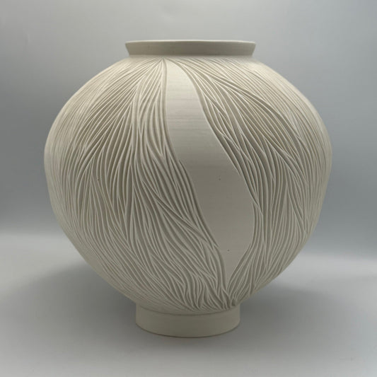 Porcelain Moon Jar - Jasmine Samuels Ceramics
