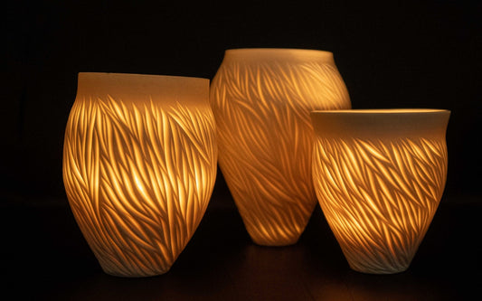 White Porcelain Vase V - Jasmine Samuels Ceramics