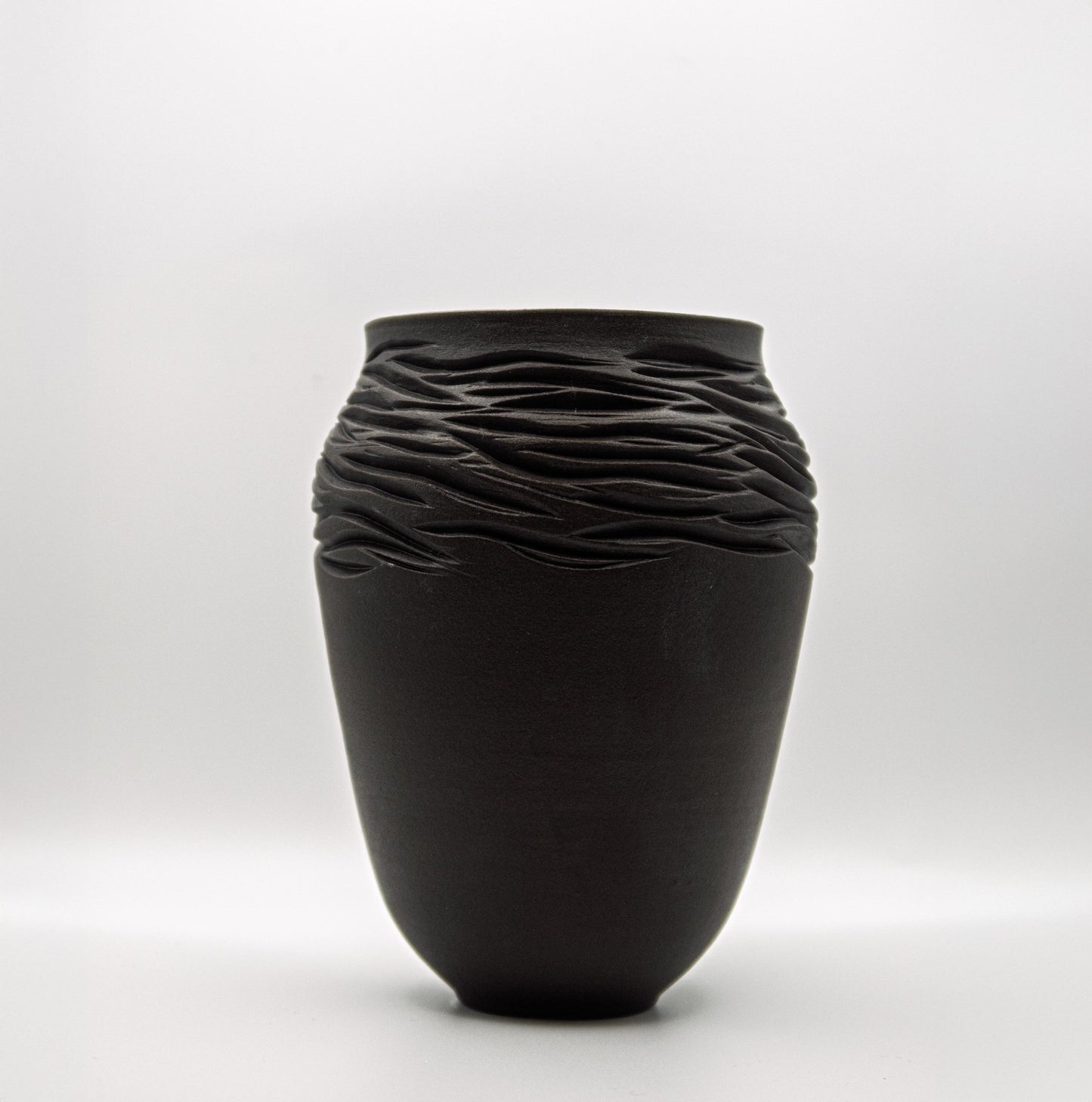 Black Porcelain Vase I - Jasmine Samuels Ceramics