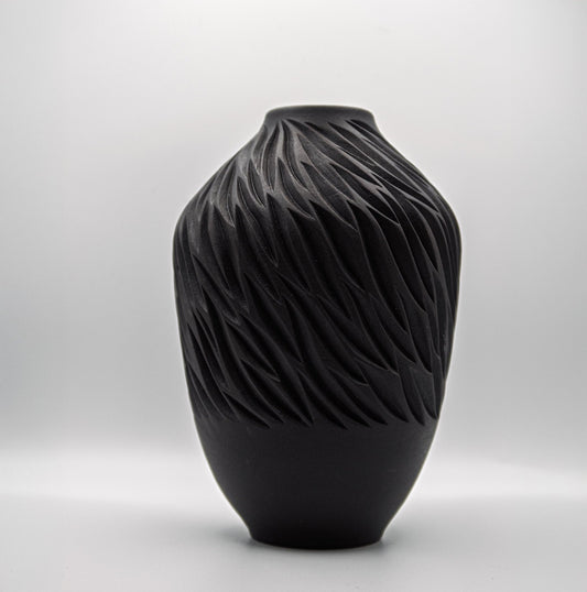 Black Porcelain Vase IV - Jasmine Samuels Ceramics