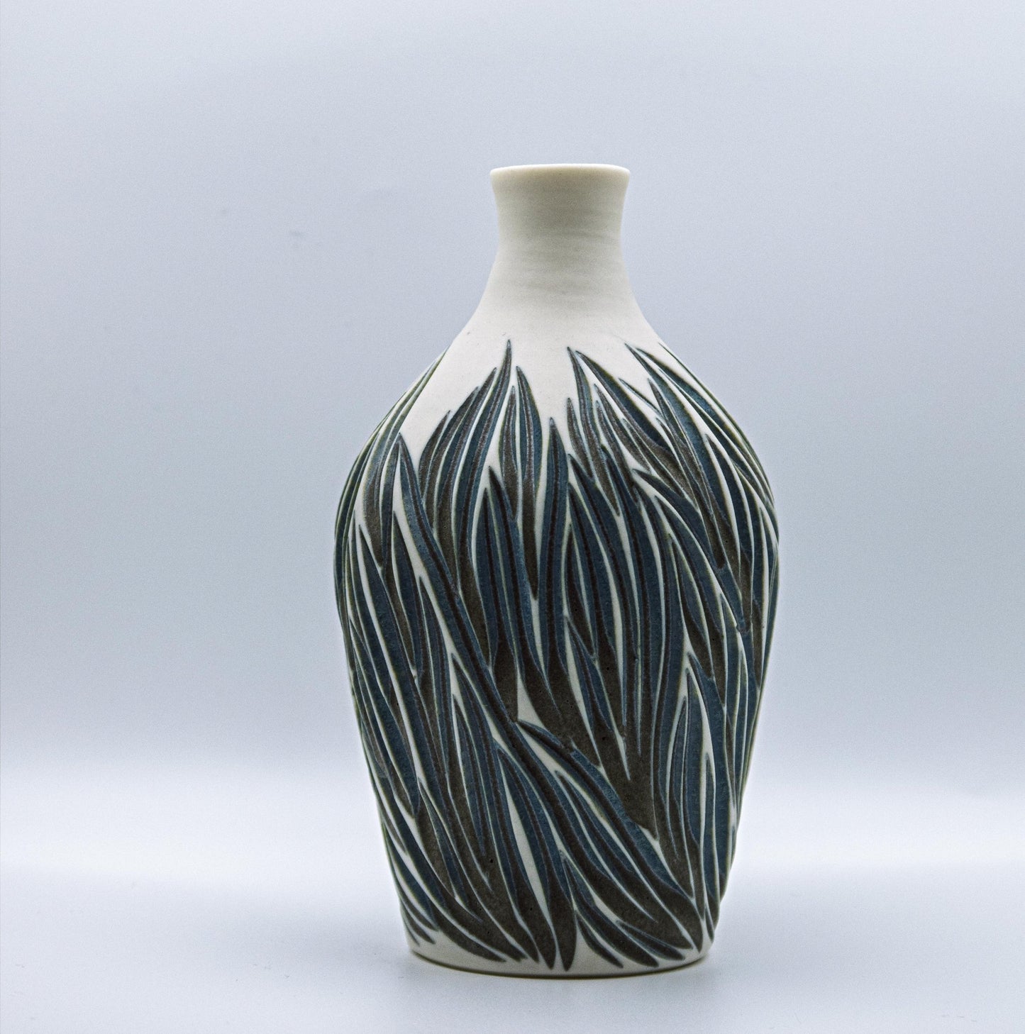 Blue Crystal Bottle I - Jasmine Samuels Ceramics