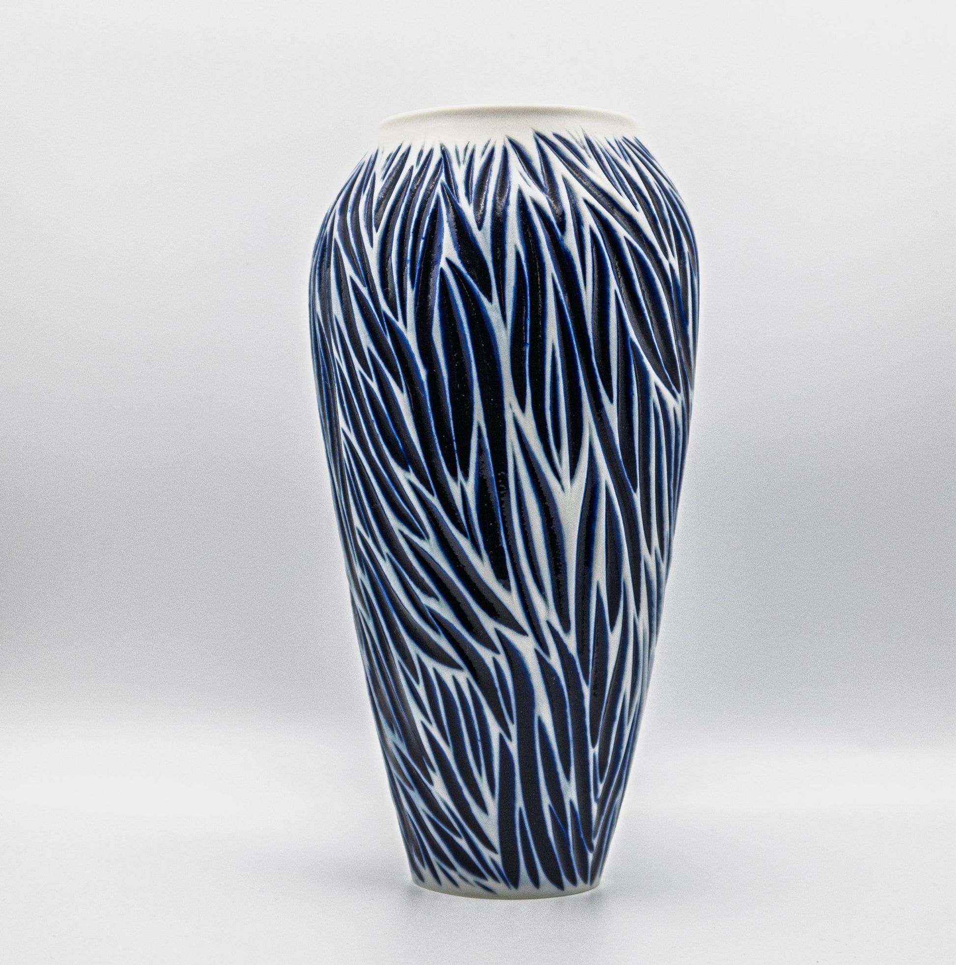 Blue Porcelain Vase I - Jasmine Samuels Ceramics
