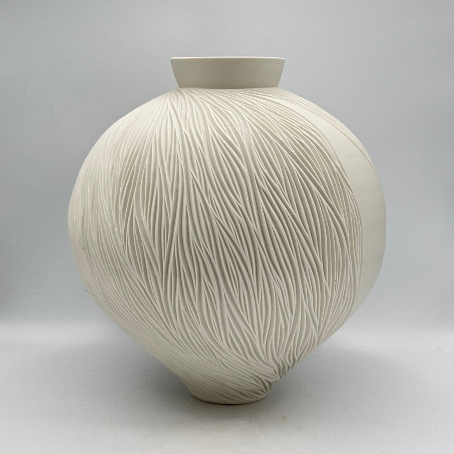 Carved Porcelain Vase - Jasmine Samuels Ceramics