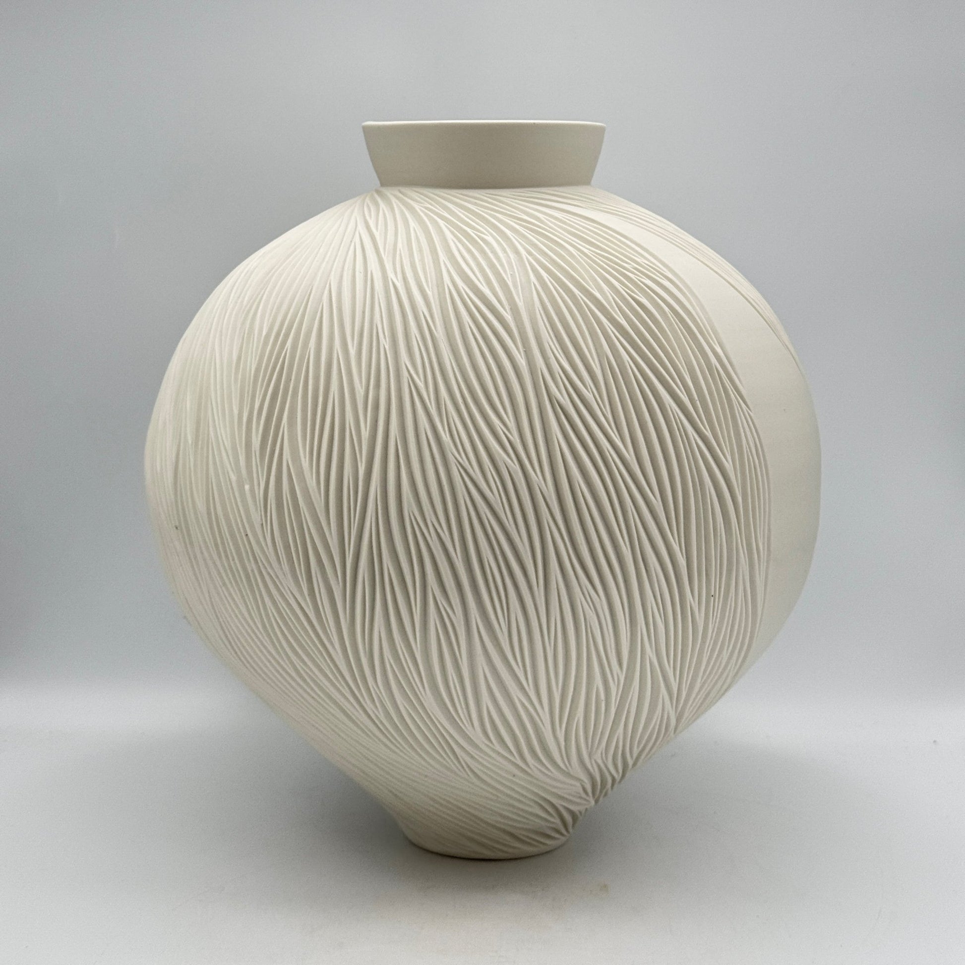 Carved Porcelain Vase - Jasmine Samuels Ceramics