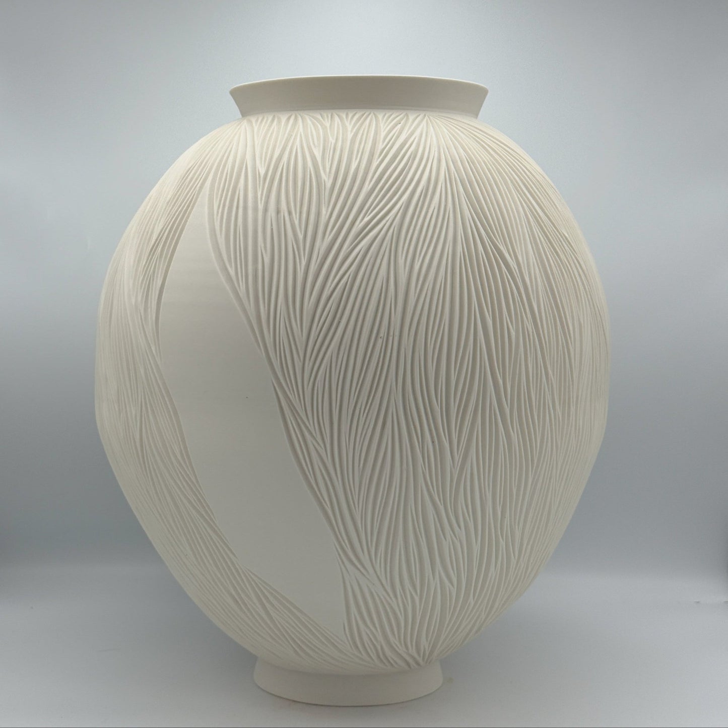 Carved Porcelain Vase - Jasmine Samuels Ceramics