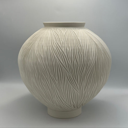 Porcelain Moon Jar - Jasmine Samuels Ceramics