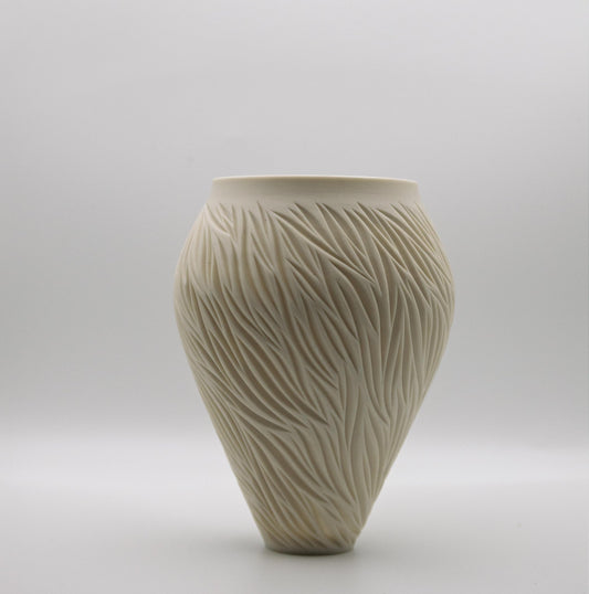 White Porcelain Vase I - Jasmine Samuels Ceramics