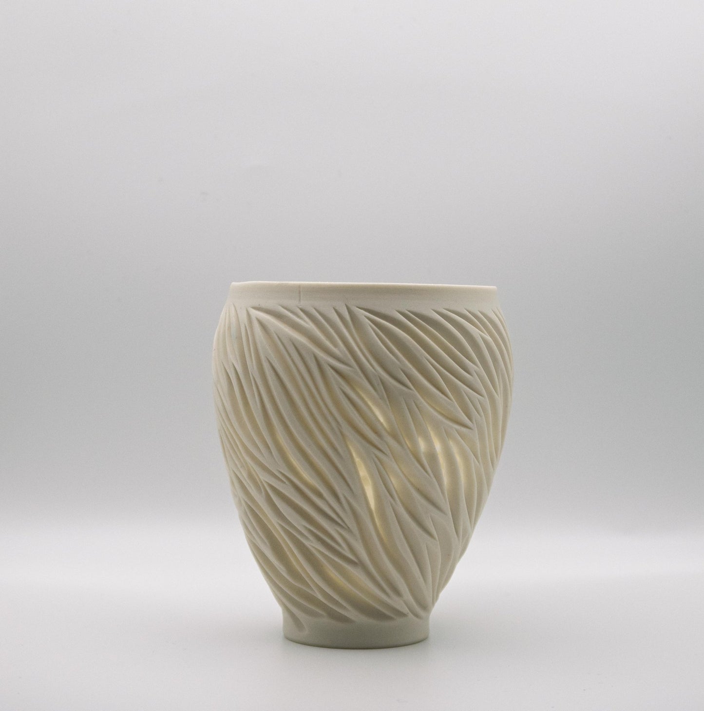 White Porcelain Vase II - Jasmine Samuels Ceramics