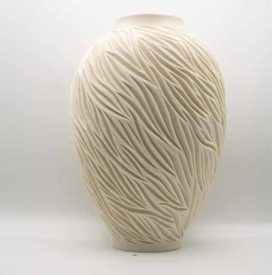 White Porcelain Vase III - Jasmine Samuels Ceramics