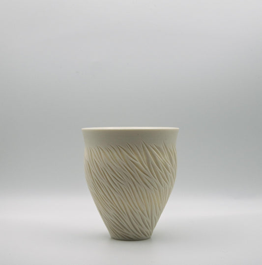 White Porcelain Vase IV - Jasmine Samuels Ceramics