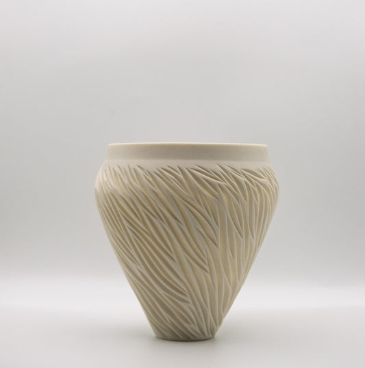 White Porcelain Vase VI - Jasmine Samuels Ceramics