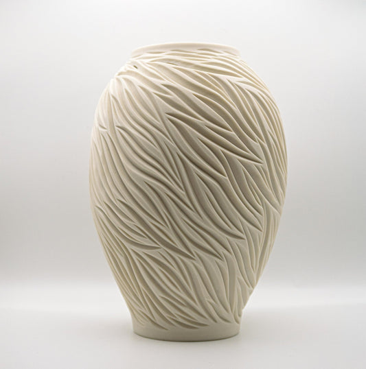 White Porcelain Vase XVI - Jasmine Samuels Ceramics
