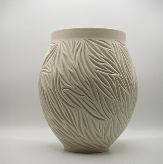 White Porcelain Vase XVIII - Jasmine Samuels Ceramics